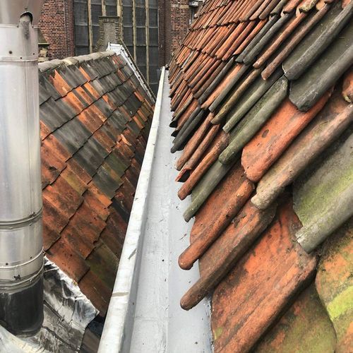 Oude dakgoot weer helemaal nieuw Dakgoot in Bunnik reparatie